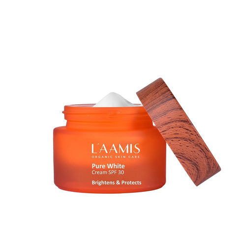 L’aamis Pure White Cream Spf 30 | UV Rays & Blue Light Protection & Moisturization | Suitable For All Skin Types| 50g